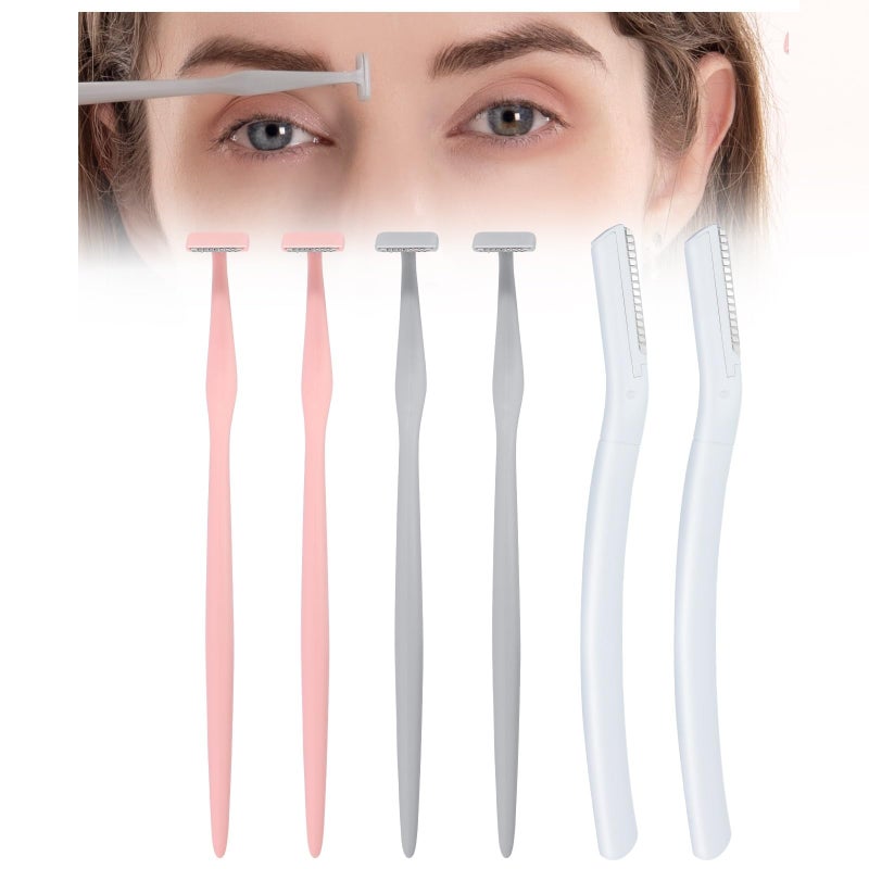 Cut it Eyebrow Razors w/Dermaplane Razors Set - Japanese Blades Razors - Small Face Razors for Peach Fuzz and Fine Hair, Multipurpose Exfoliating Dermaplaning Tools for Women and Men - Image 1