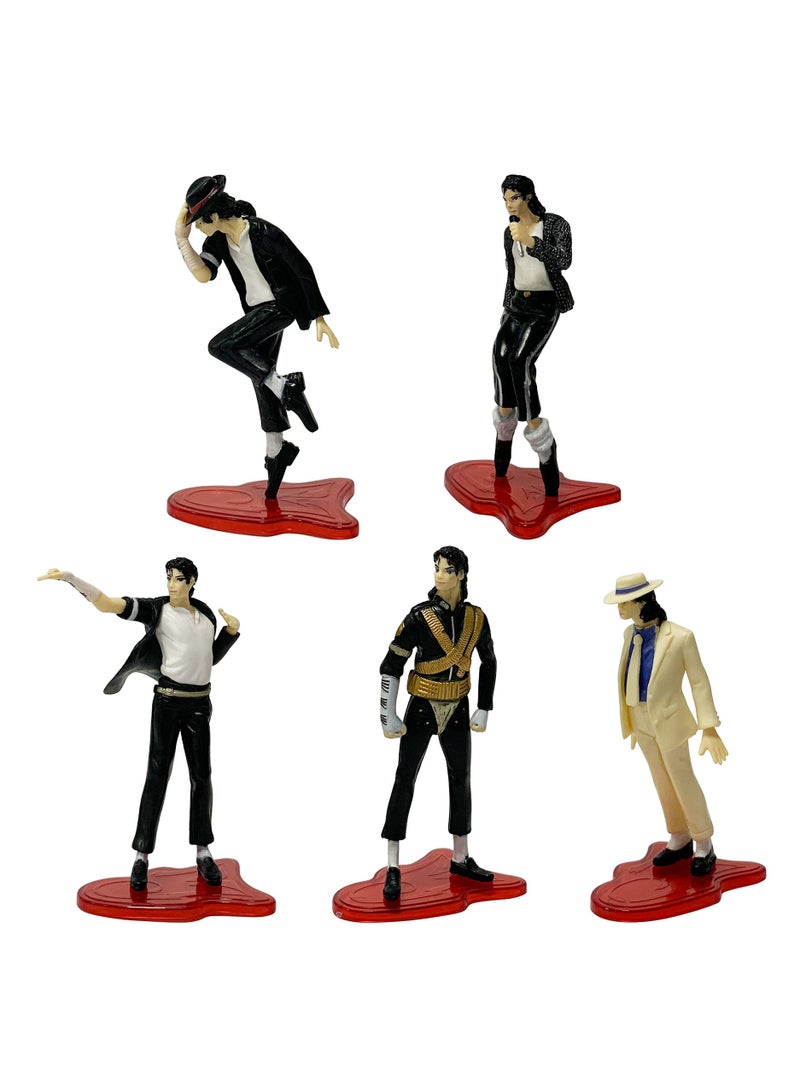 general 5 kinds of Michael Jackson doll model ornaments, PVC model toys to decorate the collection gifts - Image 2