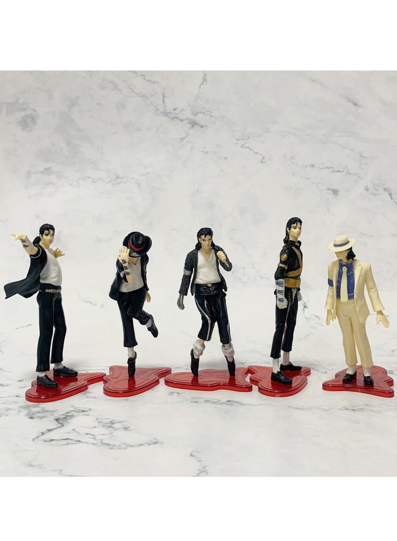 general 5 kinds of Michael Jackson doll model ornaments, PVC model toys to decorate the collection gifts - Image 3