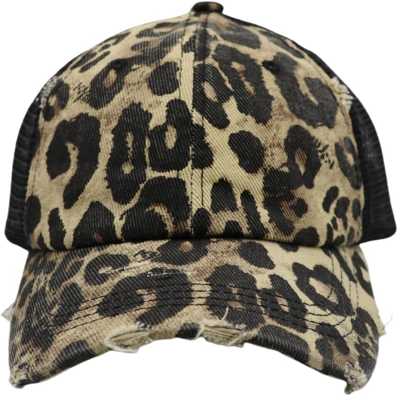 ProMindFun Womens Pony Hat High Ponytail Baseball Cap Girls Messy Bun Caps Camouflage Trucker Bad Hair Day Adjustable Dad Hat - Image 2