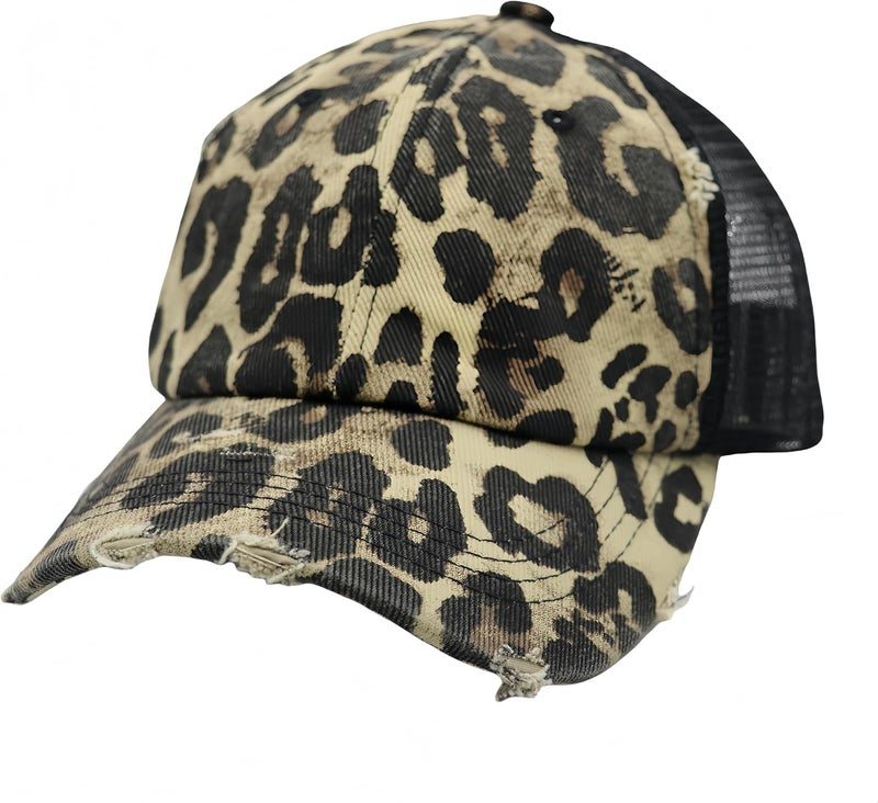ProMindFun Womens Pony Hat High Ponytail Baseball Cap Girls Messy Bun Caps Camouflage Trucker Bad Hair Day Adjustable Dad Hat - Image 5