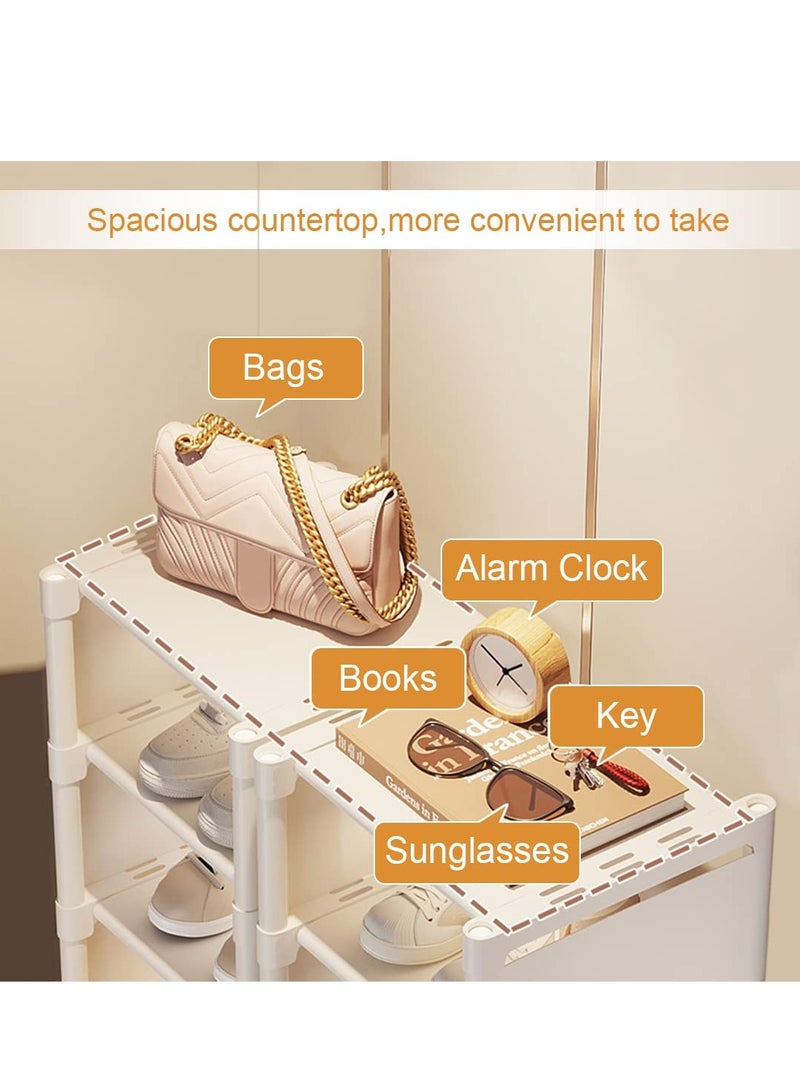 ميكسد رفوف تخزين الأحذية مع مدخل الطابق 7 ( الطابق 7 ، أبيض ) - Image 5