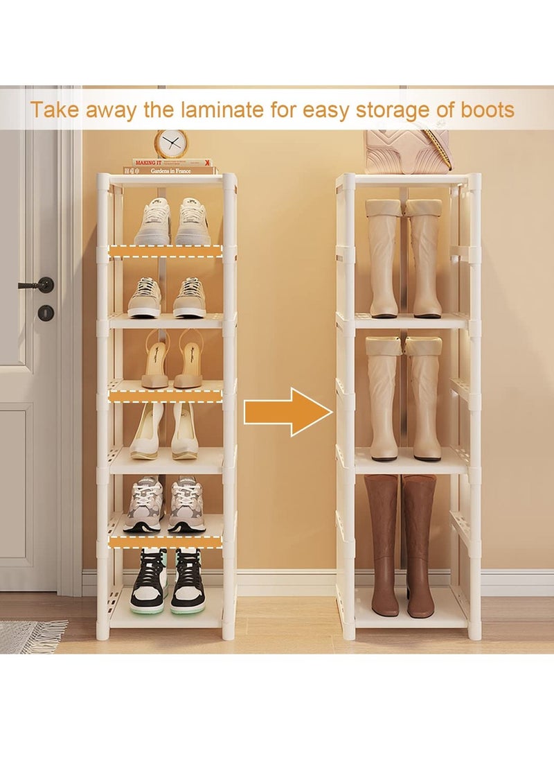 ميكسد رفوف تخزين الأحذية مع مدخل الطابق 7 ( الطابق 7 ، أبيض ) - Image 3