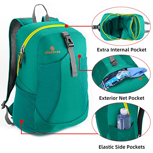 sinotron Lightweight Packable Backpack,Small Foldable Hiking Backpack Day Pack for Travel Camping Outdoor Vacation(Green) - Image 3