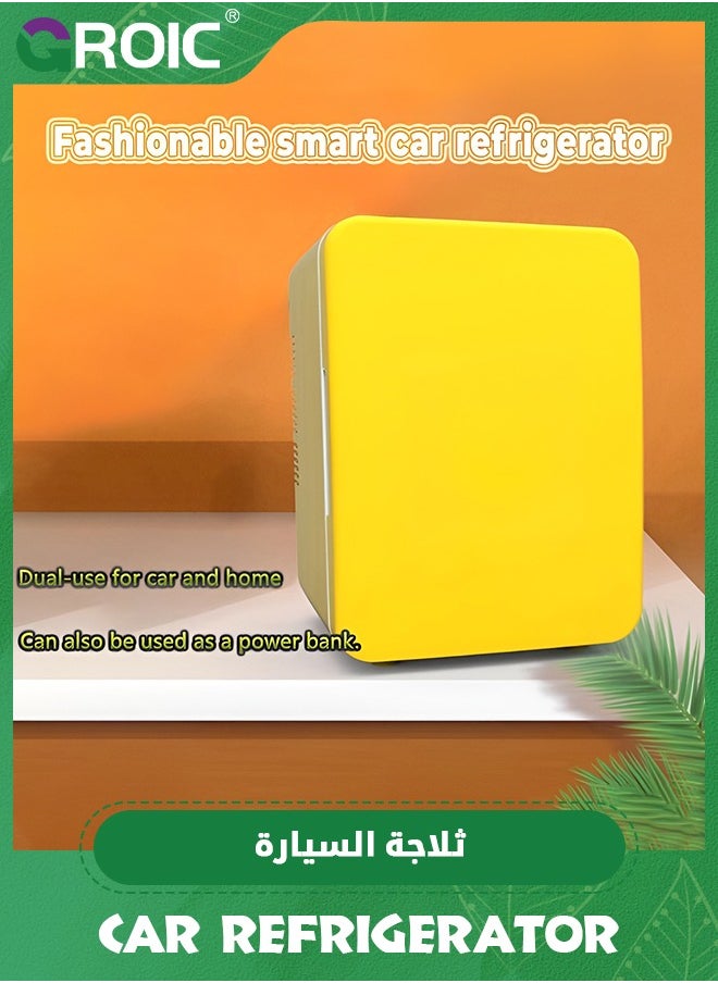GROIC 6L Mini Fridge, Portable Cooler Fridge for Car, Office, Bedroom, Compact Car Refrigerators for Food, Drinks,  Travel or Cool Small Makeup Fridge for Cosmetics, Skin Care and Food  - Image 3