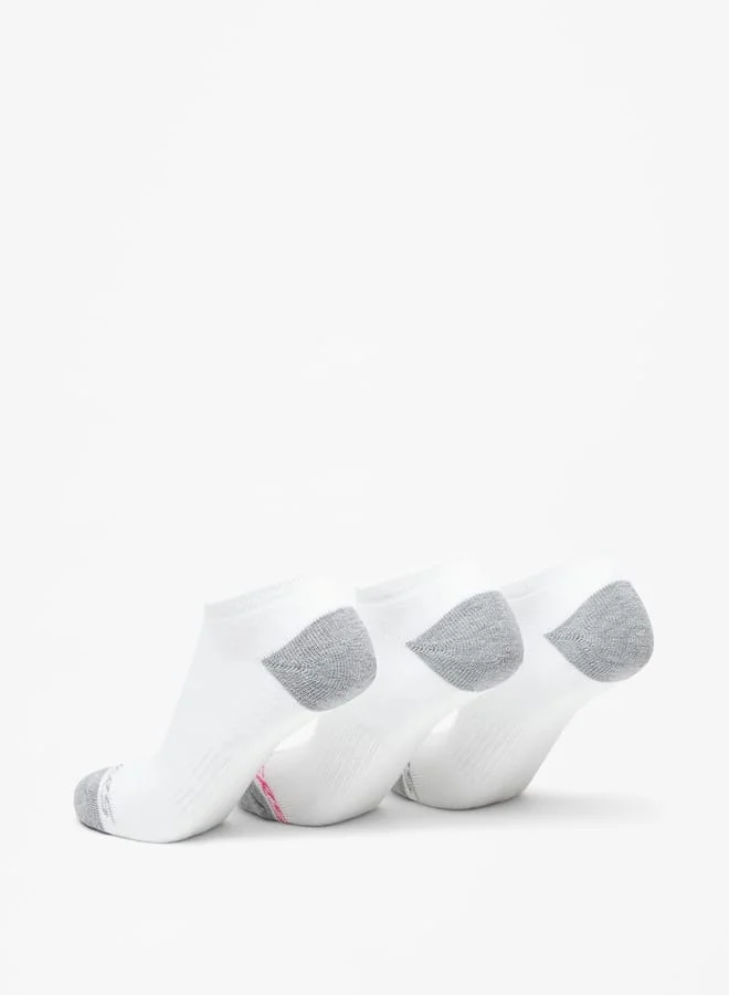 SKECHERS  Women Logo Print Ankle Length Socks - Set of 3 for Women | Best Price UAE