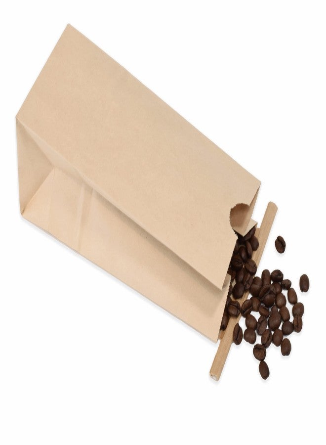 JA Kitchens 1/2 Pound Kraft Coffee Bags - 50 Count - Brown - Image 2