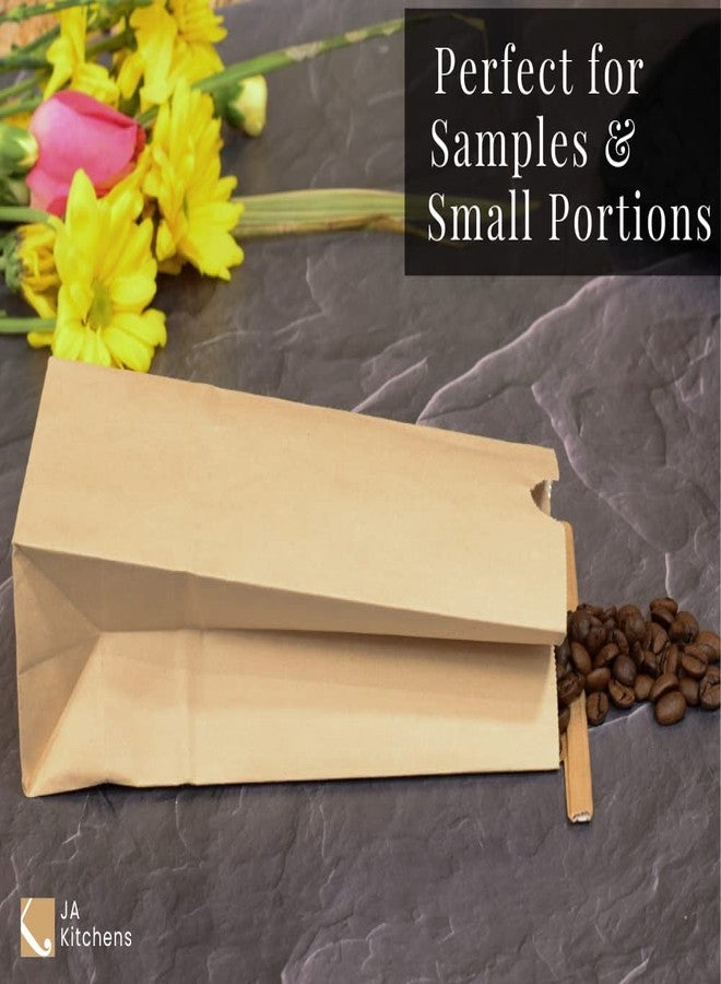 JA Kitchens 1/2 Pound Kraft Coffee Bags - 50 Count - Brown - Image 5