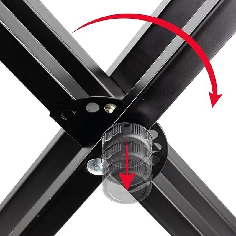 RockJam Adjustable Keyboard Stand with Locking Straps & Quick Release Mechanism - Image 3