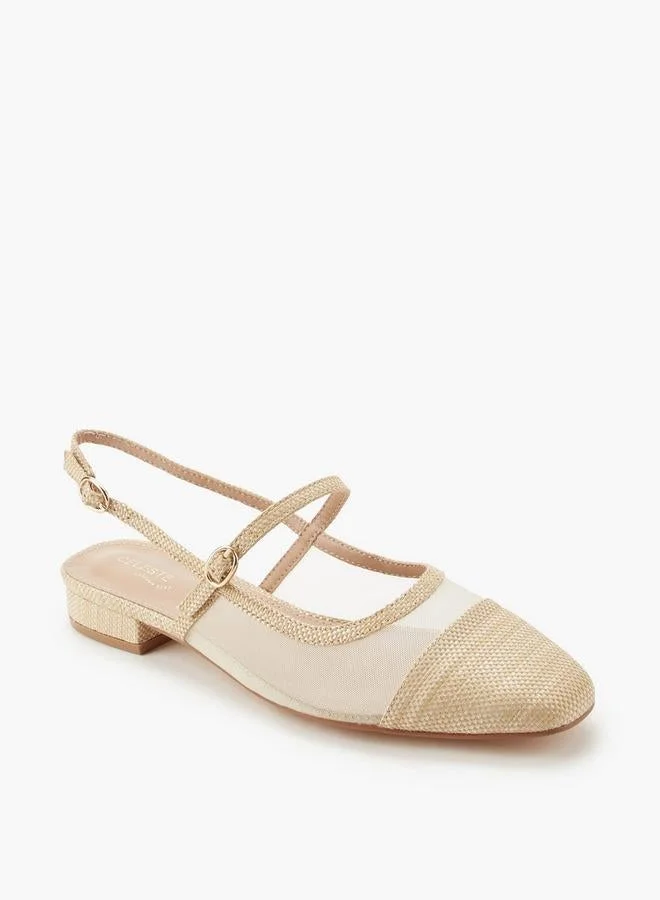 Celeste Women Textured Buckle Closure Sandals