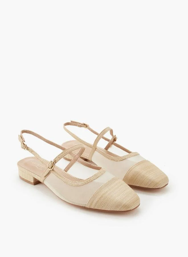 Celeste IVORY Women Textured Buckle Closure Sandals for Women | Best Price UAE