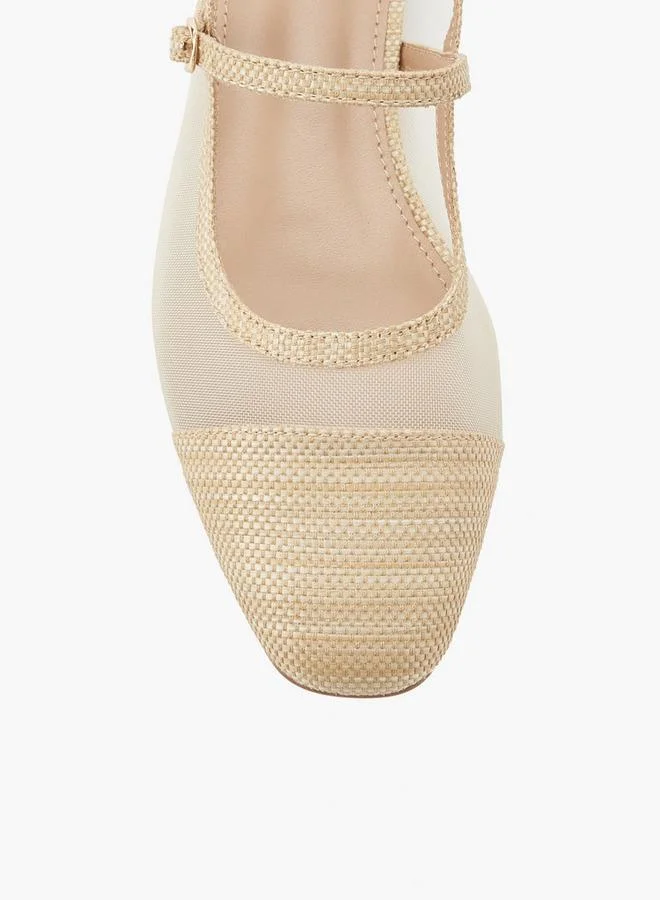 Celeste IVORY Women Textured Buckle Closure Sandals for Women | Best Price UAE