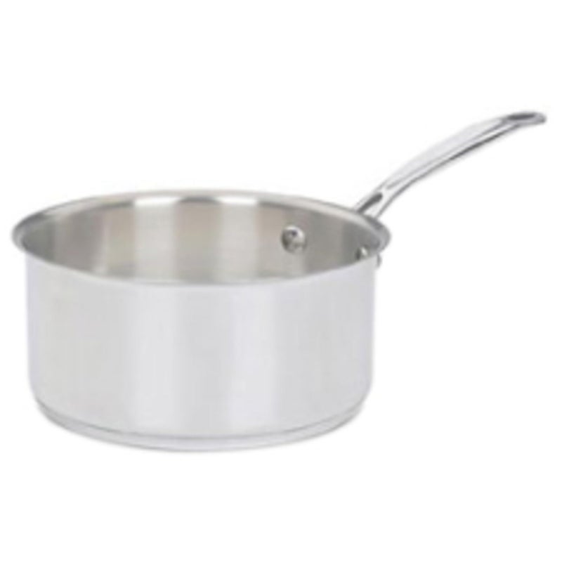 Cuisinart قدر كوزينارت مع غطاء، مجموعة أواني الطهي من الفولاذ المقاوم للصدأ، 3-كوارت، 7193-20 - Image 1