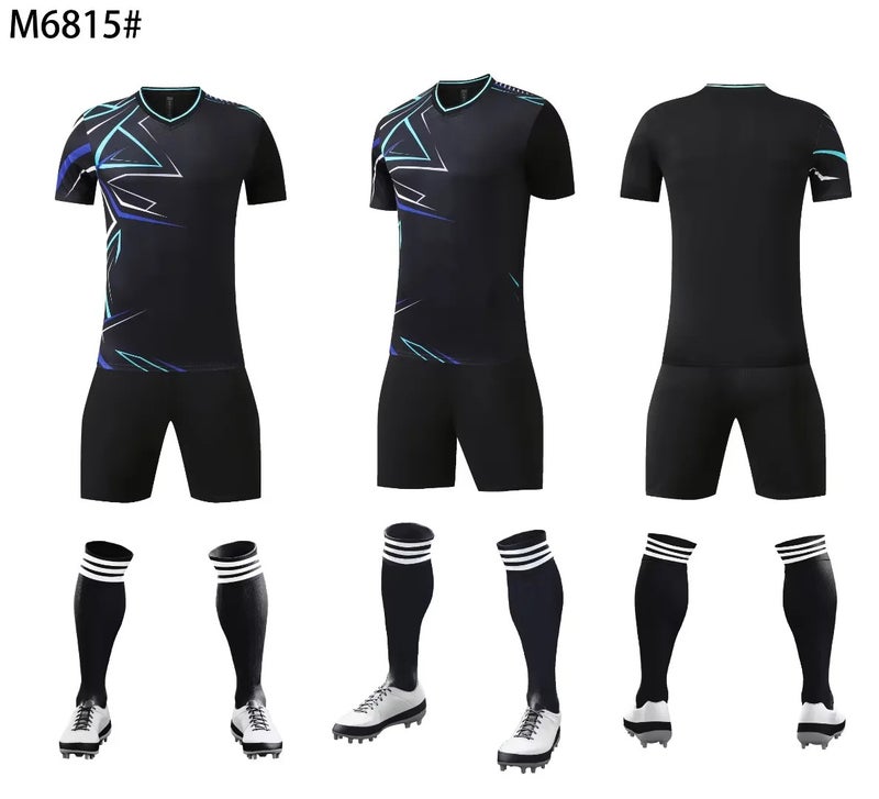 Extremely Fast Football Game Uniforms For Adults And Children Short-Sleeved Training Suits Summer Breathable Quick-Drying Jerseys Sportswear - Image 1