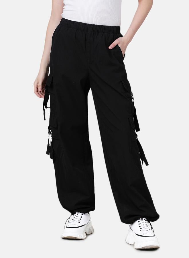 Take Two Women Cargo Loose Fit Parachute Pants - Image 1