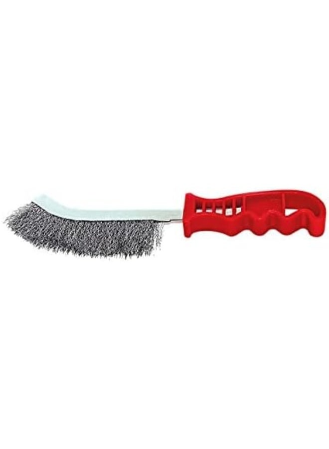 Beorol فرشاة يد سلكية مطلية بالفولاذ مع مقبض PVC لتنظيف الصدأ والخبث - Image 2