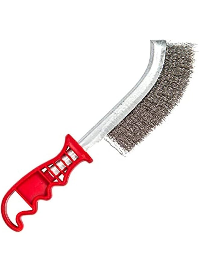 Beorol فرشاة يد سلكية مطلية بالفولاذ مع مقبض PVC لتنظيف الصدأ والخبث - Image 1