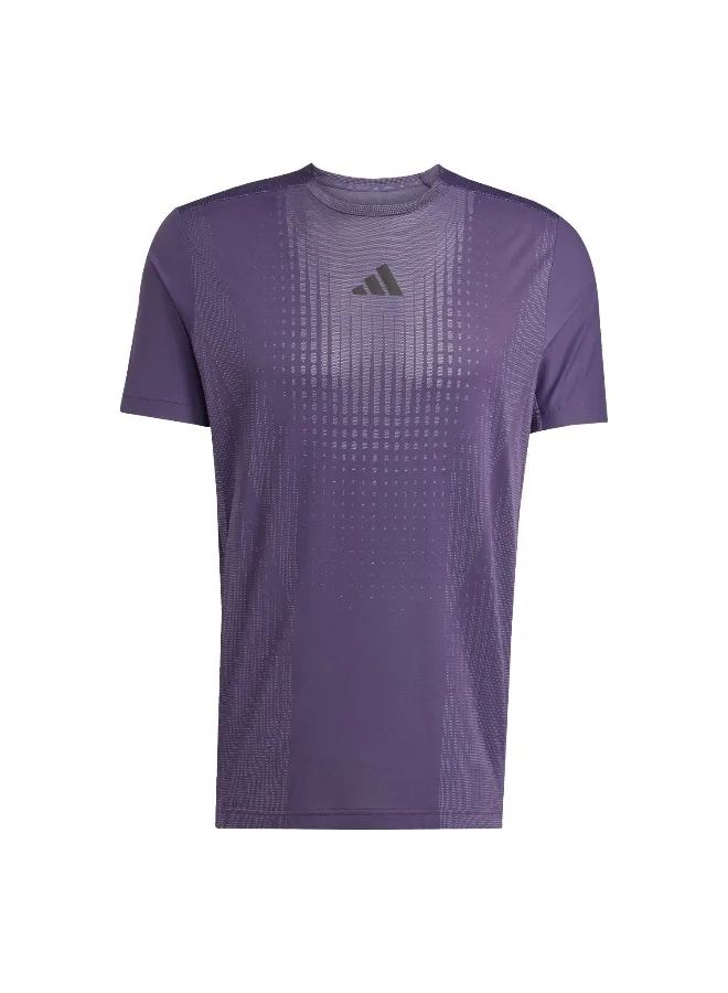 Adidas Adidas Airchill Tee Purple T-Shirt (Short Sleeve) T-Shirts For Men