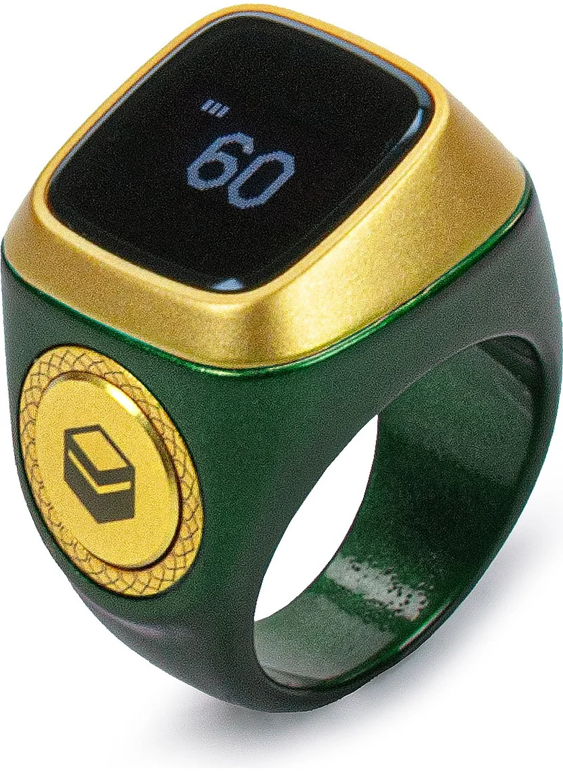 İhvan Online Ihvan Online Adhan Reading Digital Ring Prayer Beads Zikirmatik - Green