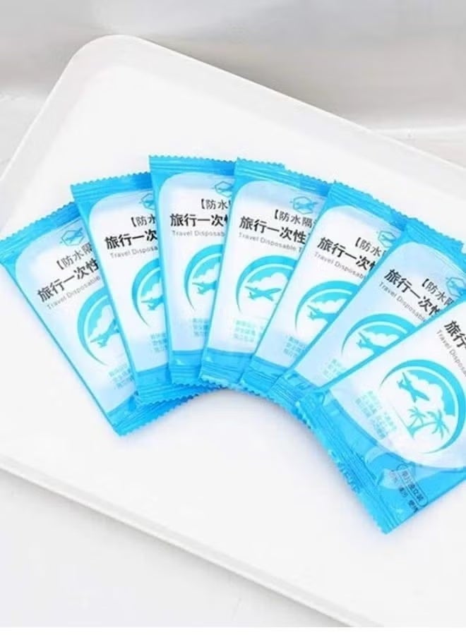 أغطية مقاعد المراحيض البلاستيكية القابلة للاستخدام مرة واحدة، مضادة للبكتيريا ومقاومة للماء، أغطية مقاعد المراحيض المحمولة للاستخدام في المراحيض العامة والفنادق والطائرات (25 قطعة)، - Image 1