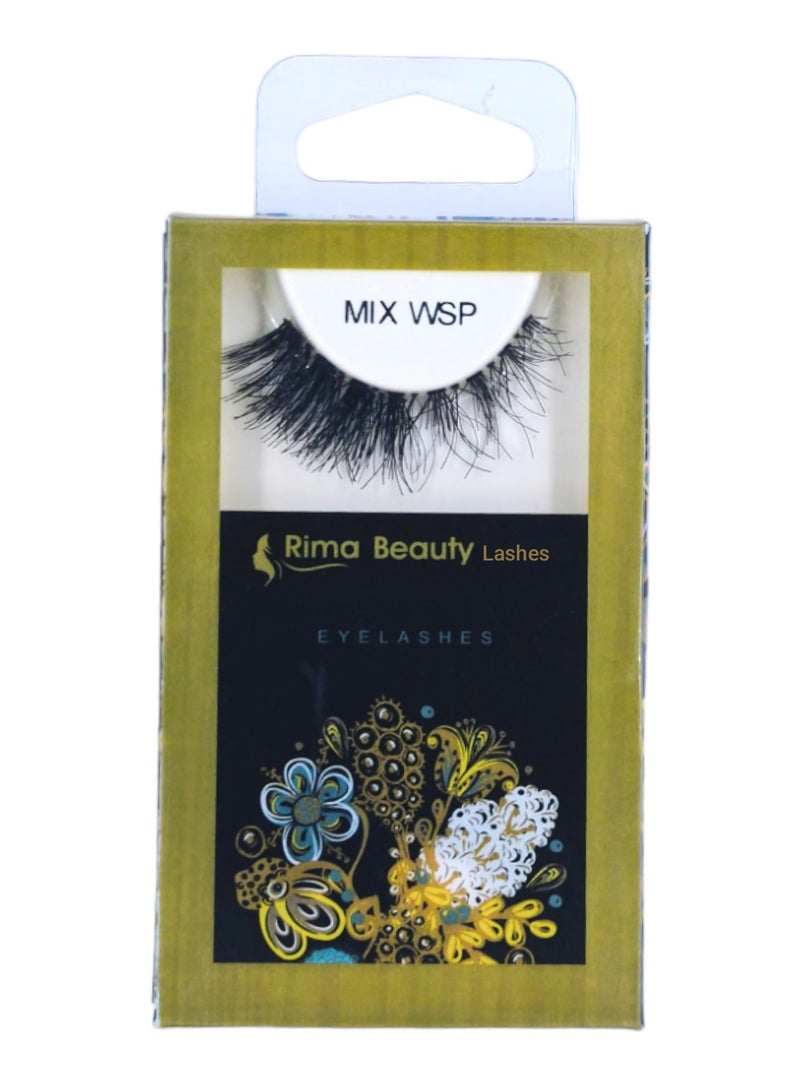 Rima Beauty Lashes Human HAIR Black # Mix Wsp  - Image 2