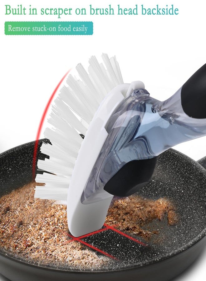 RIMAY New Brush Refills for OXO New Soap Dispensing Dish Brush - 4 Pack Dish Brush Cleaning Soap Dispensing Head Replacement for Scrubber - Image 5