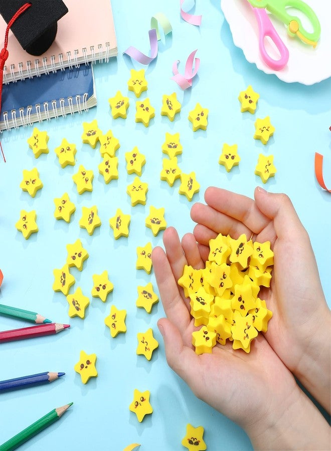 PerKoop 60 Pcs Mini Star Erasers Cute Star Erasers Bulk for School Classroom Students Rewards Prizes Office Desk Party Favors - Image 3