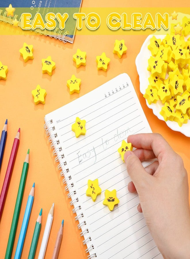 PerKoop 60 Pcs Mini Star Erasers Cute Star Erasers Bulk for School Classroom Students Rewards Prizes Office Desk Party Favors - Image 4
