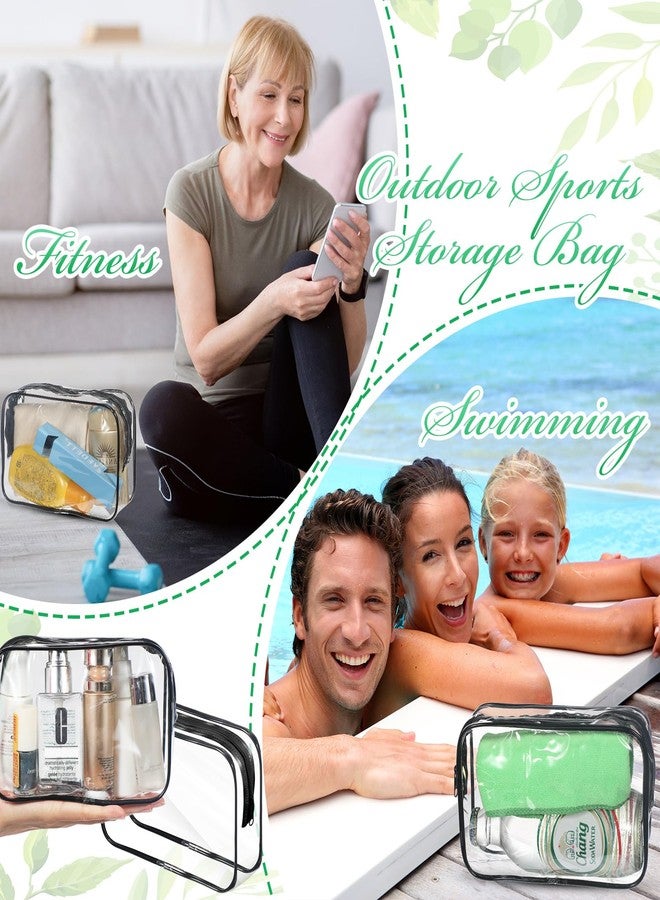 Reginary 36 Pieces Clear Makeup Bags Bulk Travel Toiletry Bags Transparent Cosmetic Pouches with Zipper Waterproof Portable PVC Plastic Zippered Organizer Cases for Women Men Vacation Travel Bathroom - Image 5