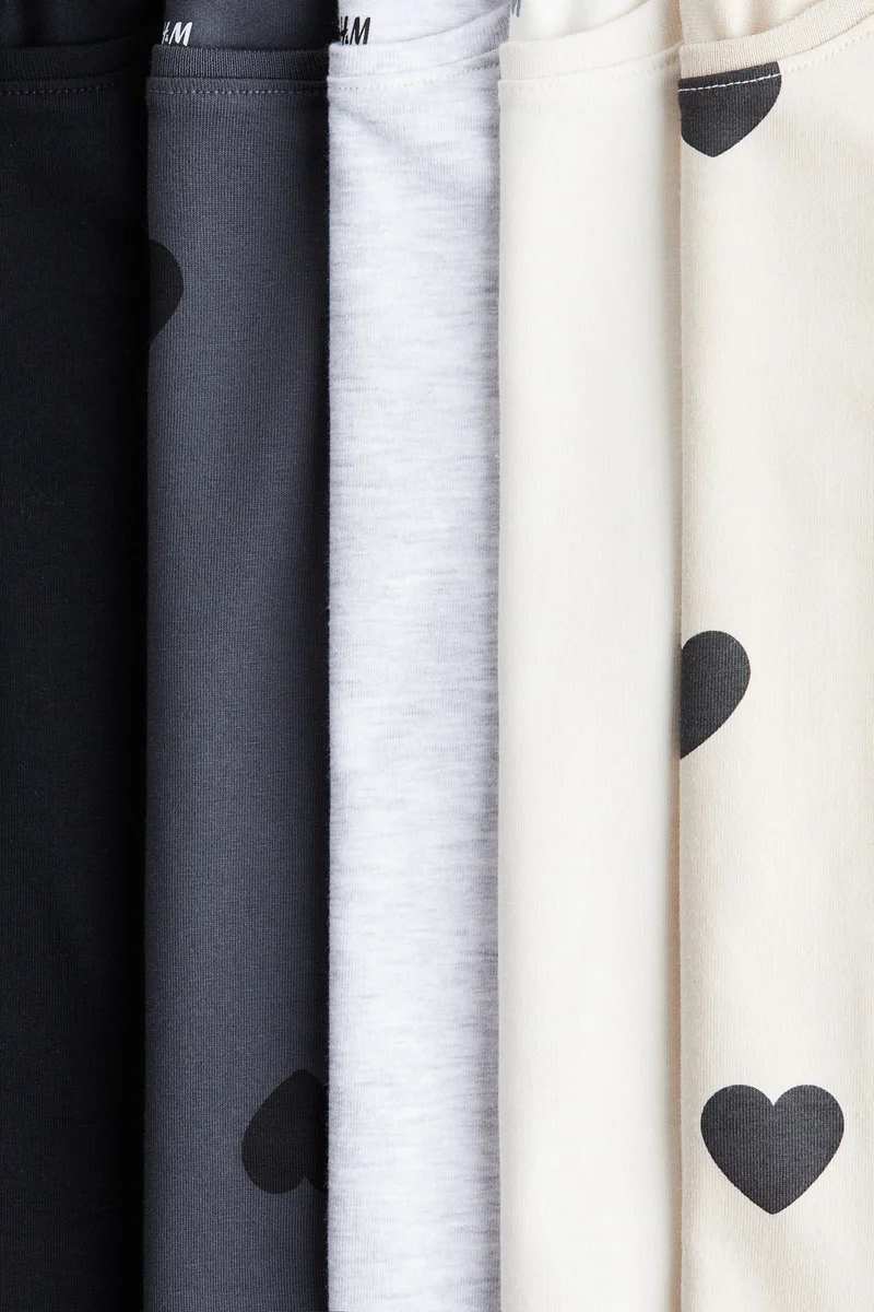 H&M 5-pack jersey tops