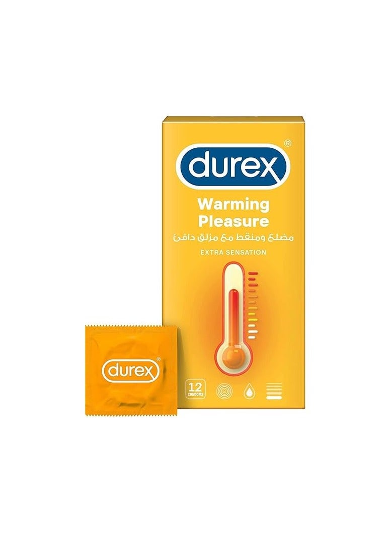 Durex Play Warming Pleasure Condoms For Men 12 Pieces