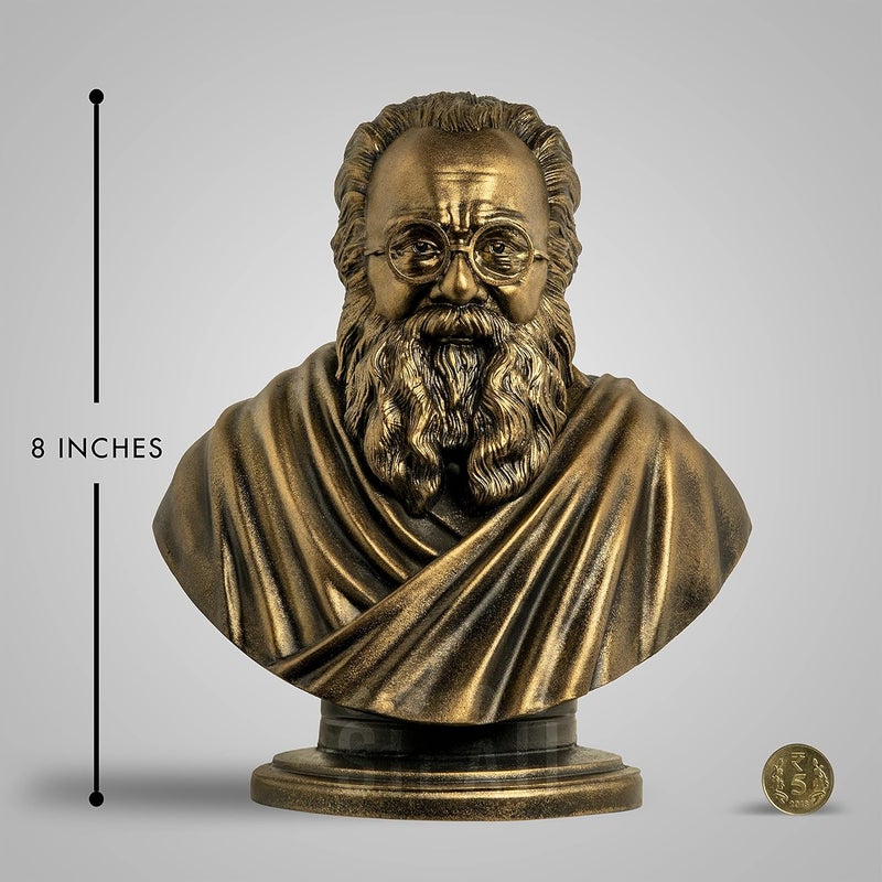 SILAII Periyar Sculpture 8 INCH Antique Bronze Colour - Image 2