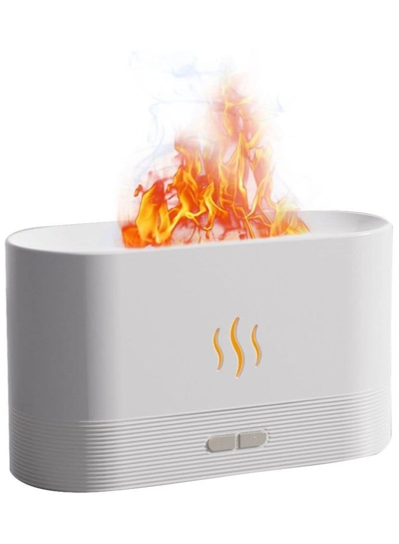Essential Oil Diffuser with Flame Light 180mL Aromatherapy Mist Humidifier Quiet Aroma Air Diffusers with Auto Shut Off Protection - Image 1