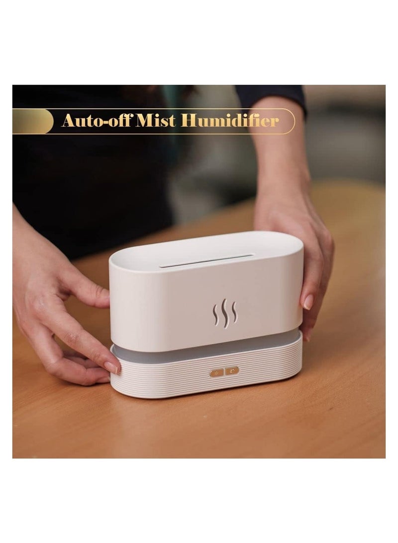Essential Oil Diffuser with Flame Light 180mL Aromatherapy Mist Humidifier Quiet Aroma Air Diffusers with Auto Shut Off Protection - Image 4