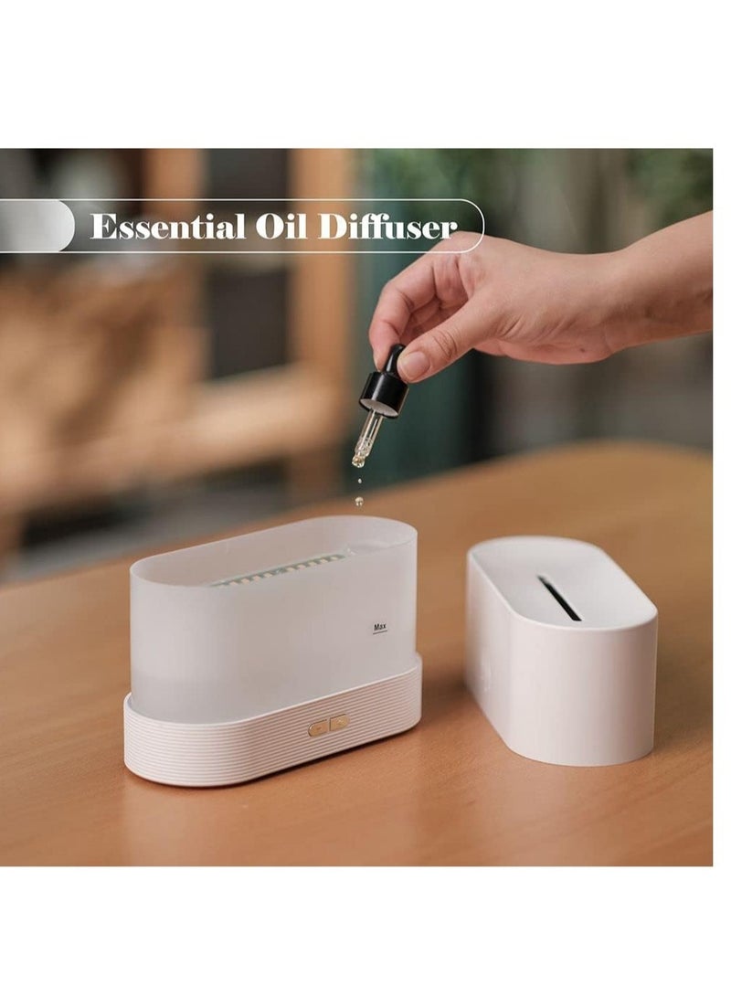 Essential Oil Diffuser with Flame Light 180mL Aromatherapy Mist Humidifier Quiet Aroma Air Diffusers with Auto Shut Off Protection - Image 3