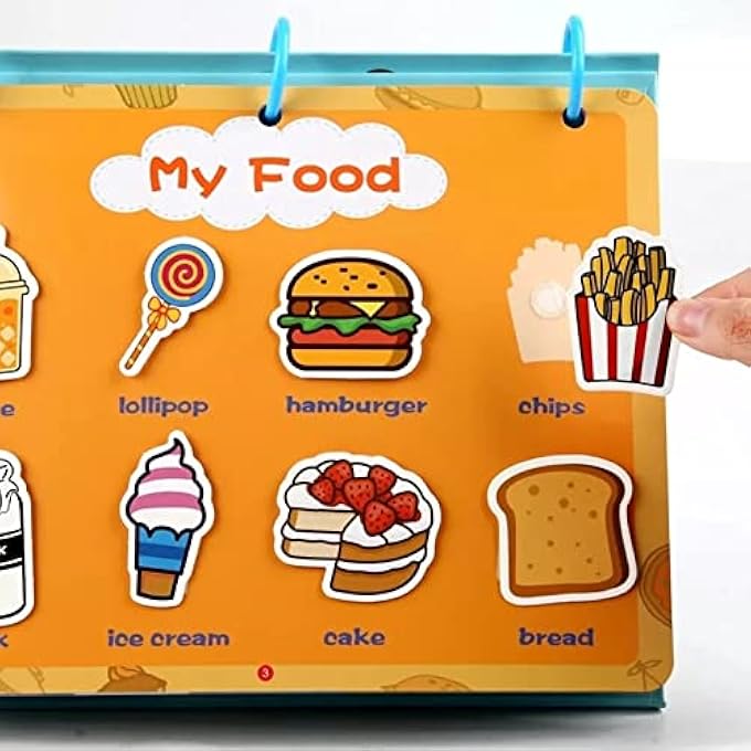 MONTESSORI STICKER BOOK FOR TODDLER 1-3 YEAR OLDS, MONTESSORI PRESCHOOL TODDLER LEARNING BOOK,EDUCATIONAL TOYS FOR 2-4 YEAR OLD LEARNING TRACING COLORING BOOK (16 THEMES BUSY BOOK) - Image 3