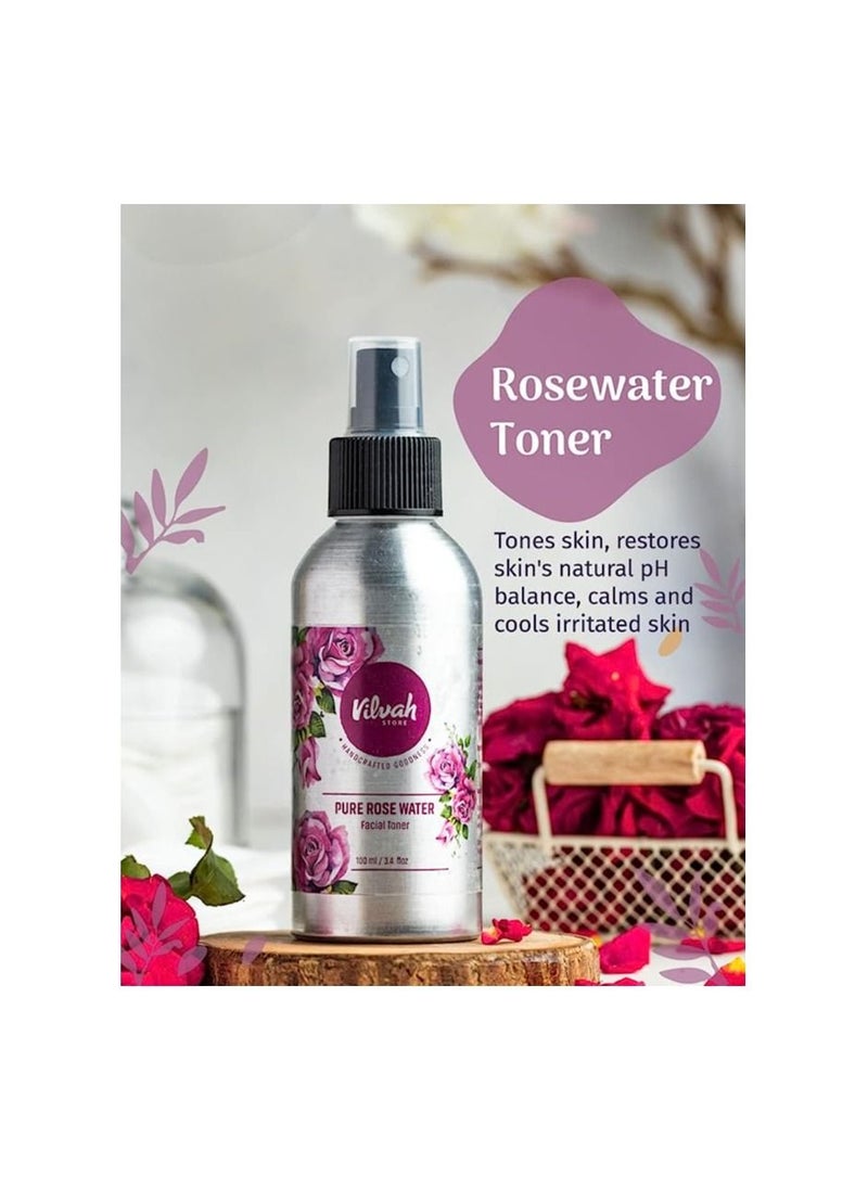 Vilvah Store Rosewater Face Toner for Oily Skin