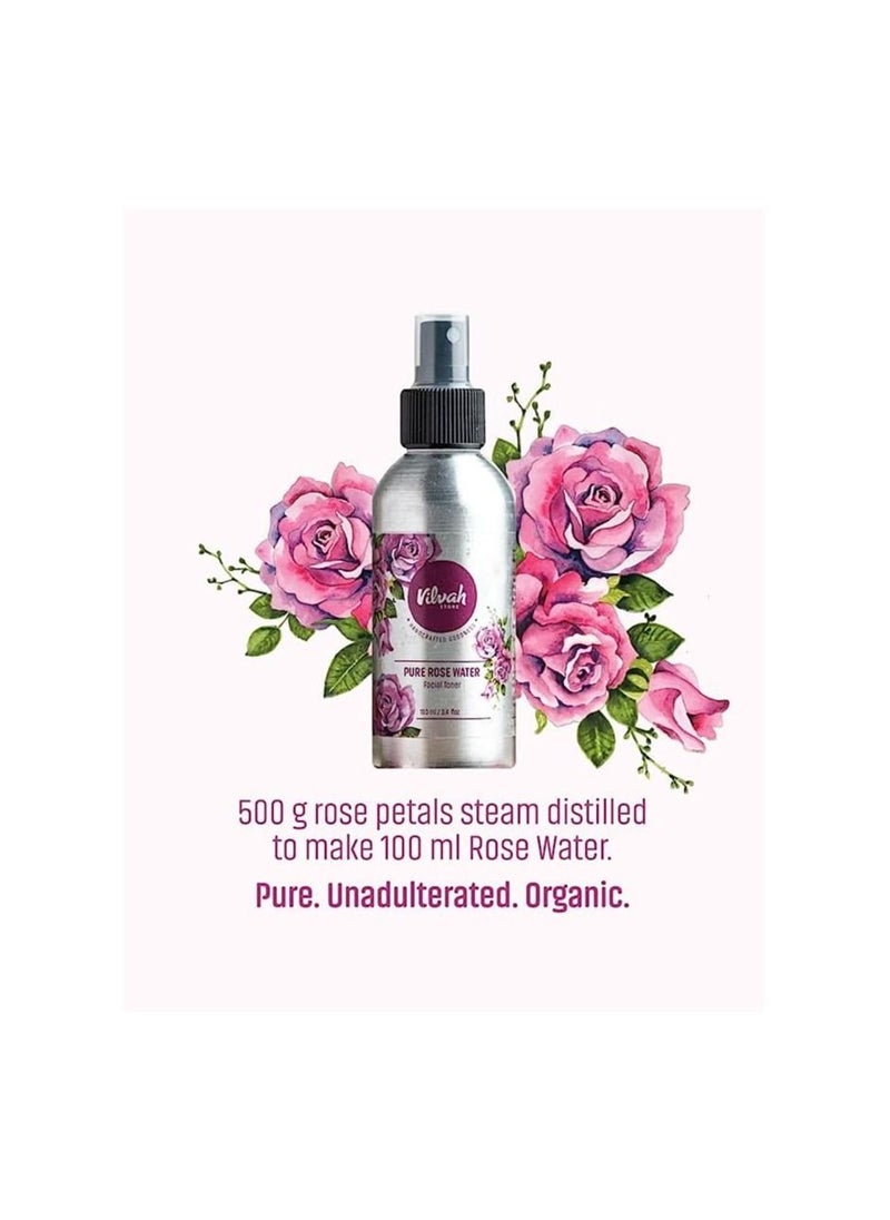 Vilvah Store Rosewater Face Toner for Oily Skin
