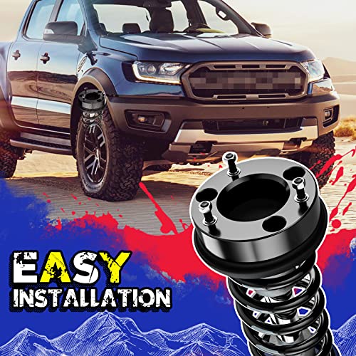 KSP PERFORMANCE KSP 3 Inch Leveling Lift Kits for 2009-2024 Ram 1500, 3" Forged Front Strut Spacers Raise 3in for Ram 1500 4WD 4X4, 2005-2011 Dakota 2WD 4WD, 2006-2009 Raider 2WD 4WD, Aluminum Suspension Lift Kits - Image 5