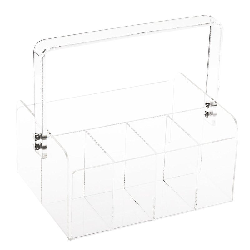 Huang Acrylic Portable Silverware Caddy Clear