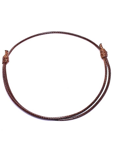 Bracelet Bangle Rope Brown 2mm