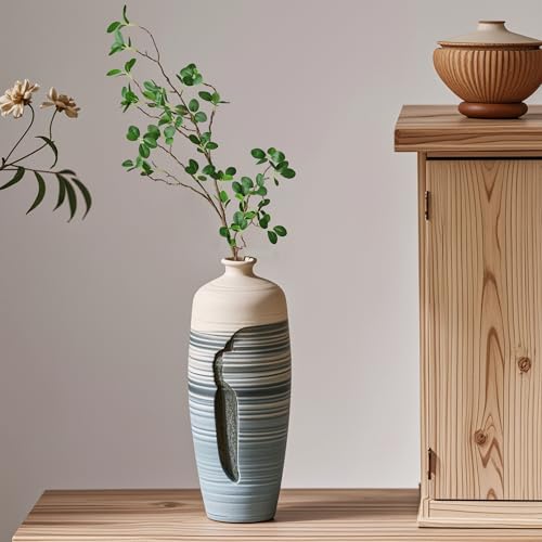 Htmeing Artificial Eucalytus Green Branches Faux Ficus Twig Home Office Shop Decoration (2PCS) - Image 4
