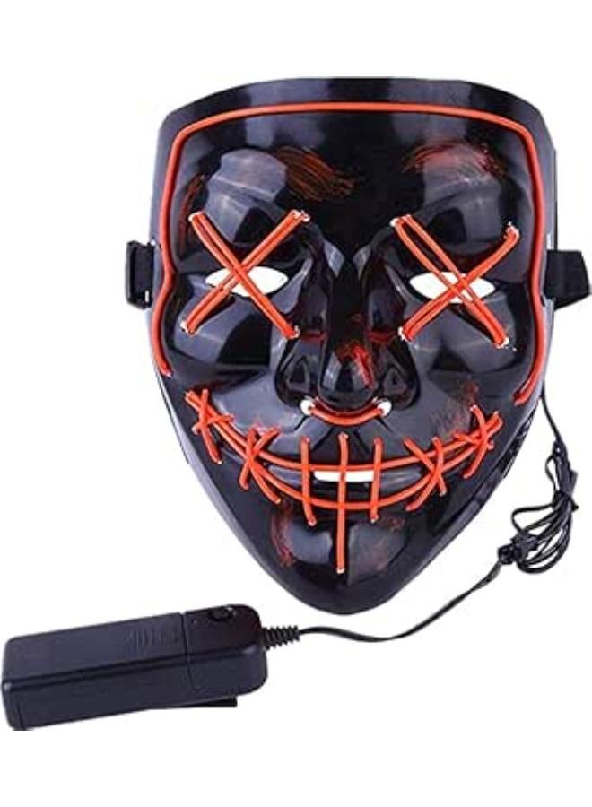 NeoGenius LED Light Up Mask for Halloween, Neon, and Bachelor Party Decoration