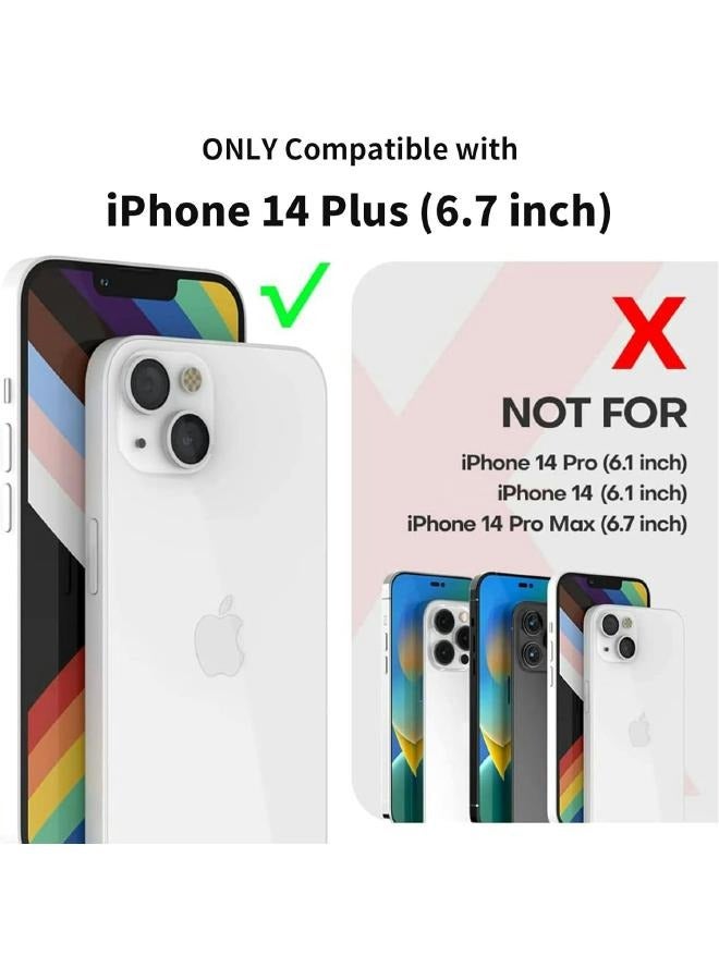 جراب حماية (3in1) جراب مغناطيسي شفاف لموبايل ايفون 14 بلس (iPhone 14 Plus) من ماج سيف مع واقي شاشة وحماية خلفية كاملة وواقي عدسة الكاميرا، مجموعة تغطية كاملة لموبايل ابل ايفون 14 بلس - Image 2