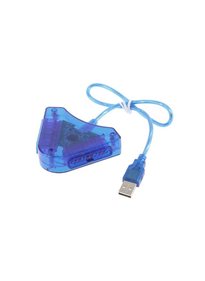 Generic PS2 to PC USB Gamepad Converter – Dual Adapter for Connecting Two Controllers  - Image 1