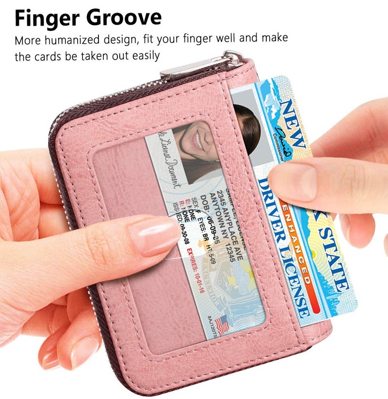 FurArt Zipper Wallet Women, RFID Blocking Credit Card Wallet, Business Card Holder, Compact Size KeyChain Wallet - Image 2