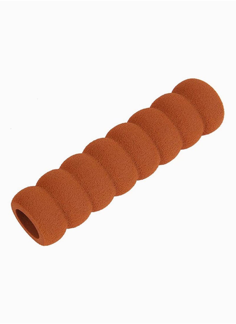 SYOSI Spiral Door Handle Cover, Handle Cover, Child-Safe Knob Cover Non-Toxic Soft Protective Door Lock Cover, Anti-Collision Foam Rubber Spiral Grip Protector Safety Doorknob Sleeve Coffee 5pcs  - Image 1