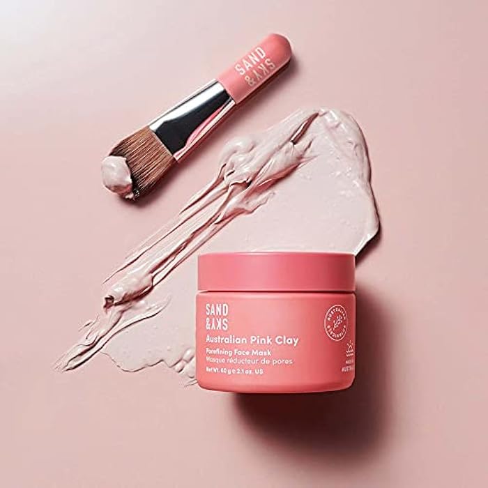 Sand & Sky Australian Pink Clay Detoxifying Face Mask with Vitamin C & Antioxidants - Pore Clearing Clay Mask for Blemish-Prone Skin, Fades Hyperpigmentation & Evens Tone - Image 3