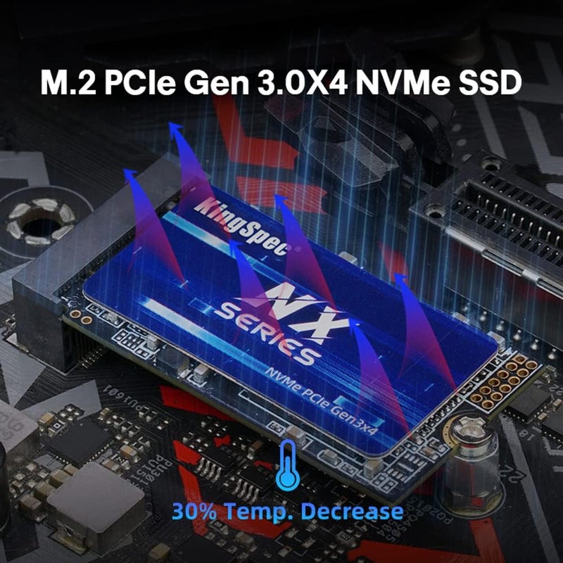 512GB M.2 2242 NVMe SSD - Read Speed up to 3500MB/s, M.2 PCIe 3.0 SSD 3D NAND Flash, Compatible with PC/Desktop/Laptop - Image 3