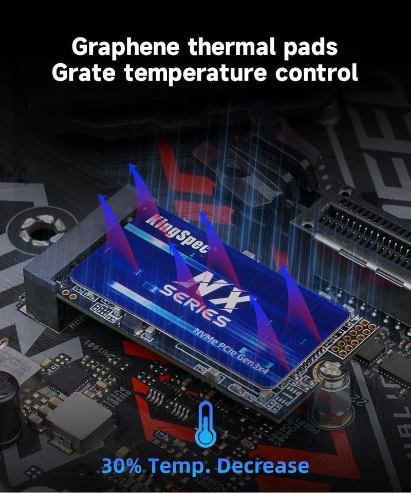 512GB M.2 2242 NVMe SSD - Read Speed up to 3500MB/s, M.2 PCIe 3.0 SSD 3D NAND Flash, Compatible with PC/Desktop/Laptop - Image 5